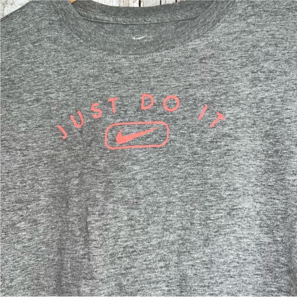 Nike Grey & Pink Just Do It Tee - Picture 2 of 4